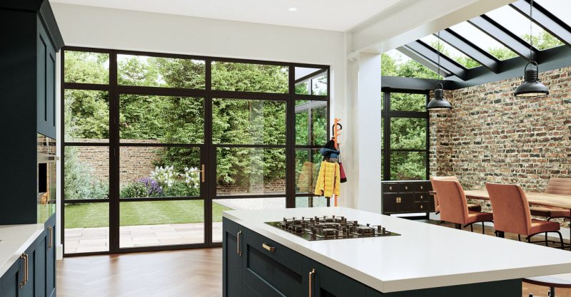 Aluminium heritage doors