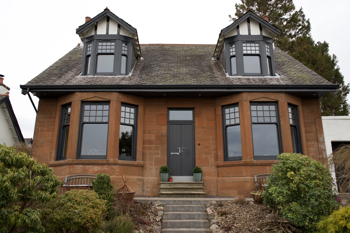 Kilmacolm home: Sliding Sash Windows