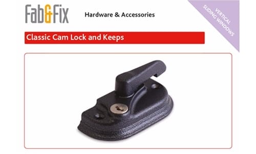 Vertical Slider Cam Locks and Keeps 