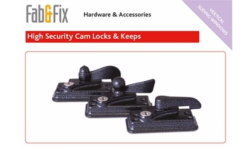 Vertical Slider High Security Cam Locks and Keeps 
